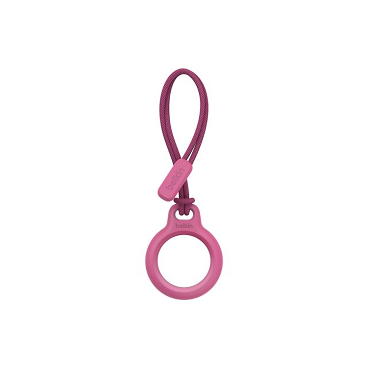 BELKIN AirTag Holder with Strap Pink