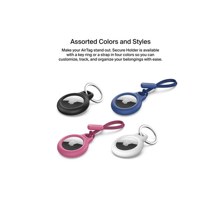 BELKIN AirTag Holder with Strap Pink