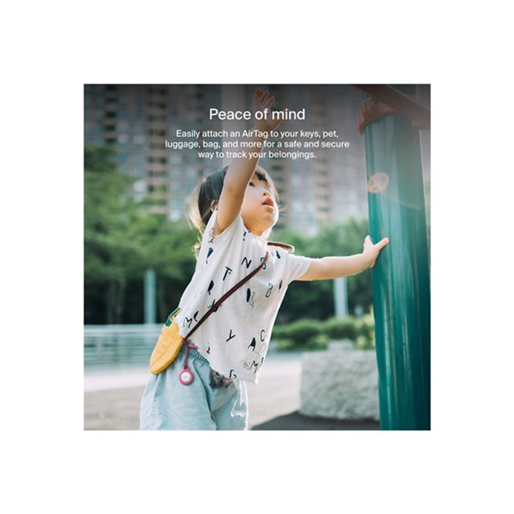 BELKIN AirTag Holder with Strap Pink