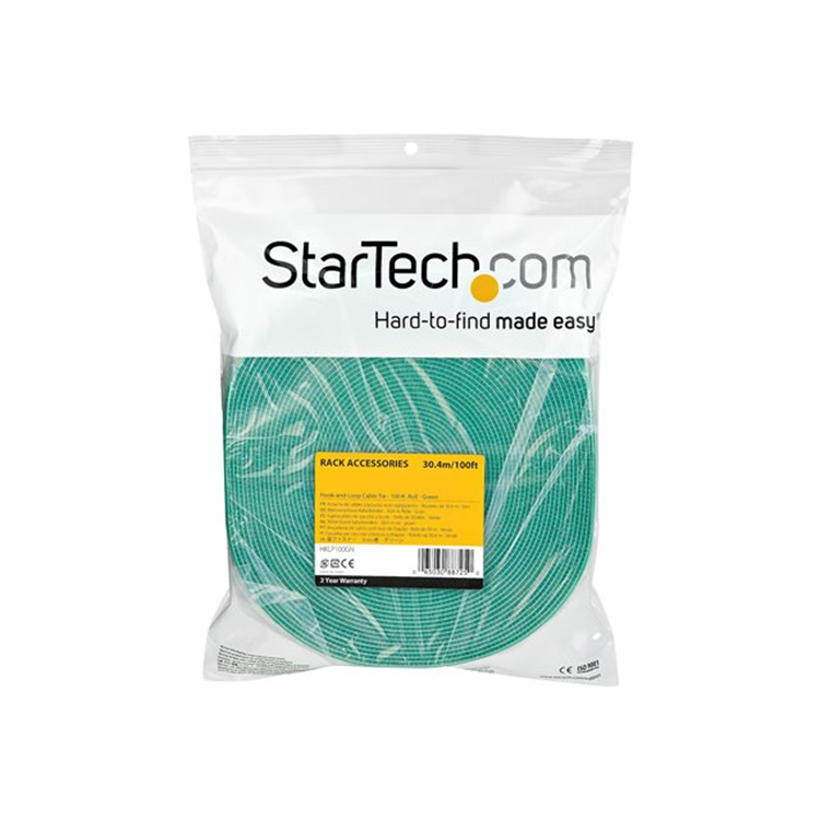 Cable - Hook and Loop - 100ft. - Green