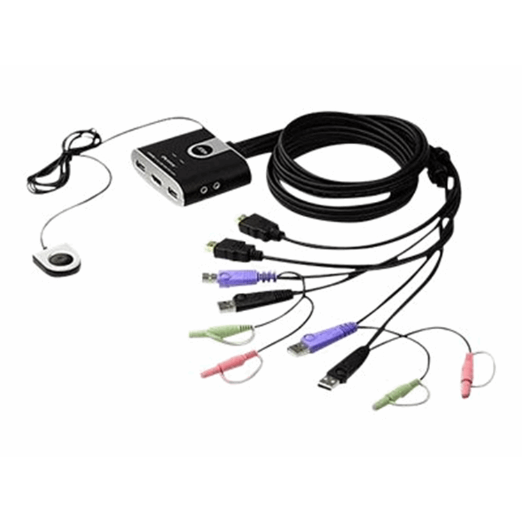 Cable KVM 2 Port USB HDMI KVM A/V. AutoSwitch