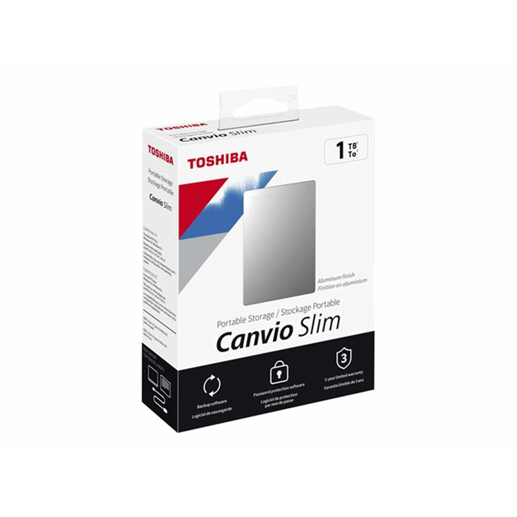 Canvio Slim 1TB silver