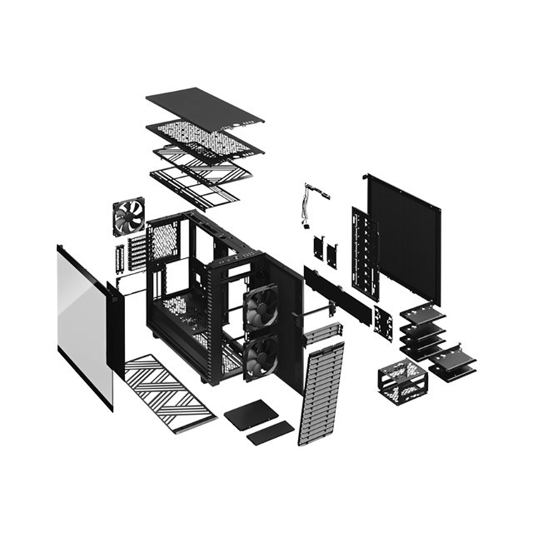 CAS Define 7 Black TG Dark Tint