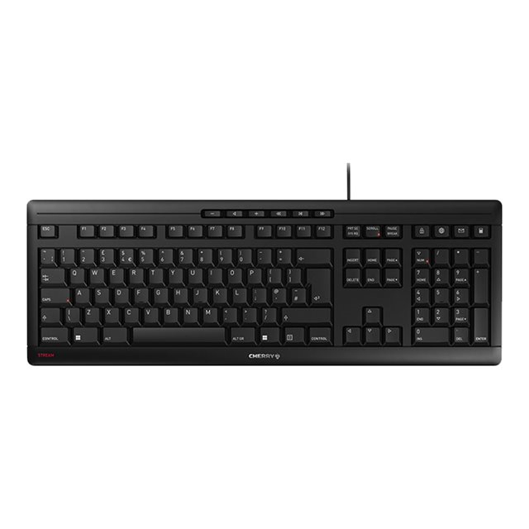 CHERRY STREAM KEYBOARD black (GB) CHERRY STREAM KEYBOARD black (GB)