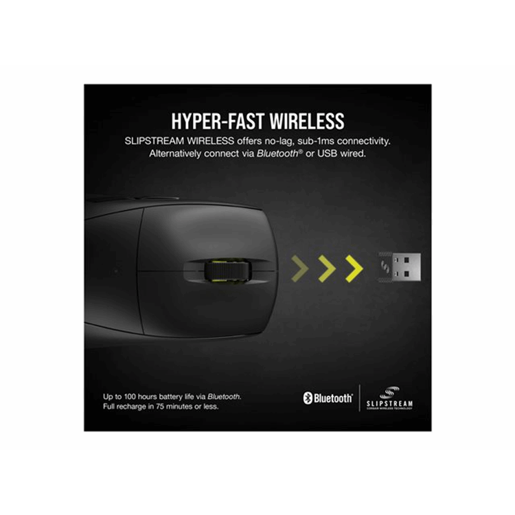 CORSAIR M75 AIR Wireless Ultra-light Gaming Mouse - Black