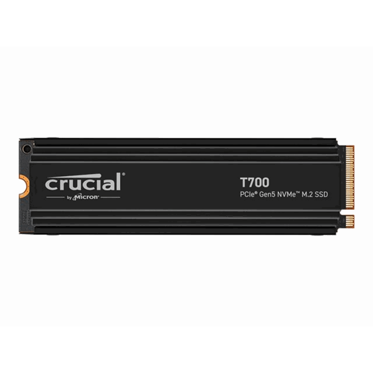 Crucial T700 2TB PCIe SSD with heatsink Crucial T700 2TB PCIe SSD with heatsink