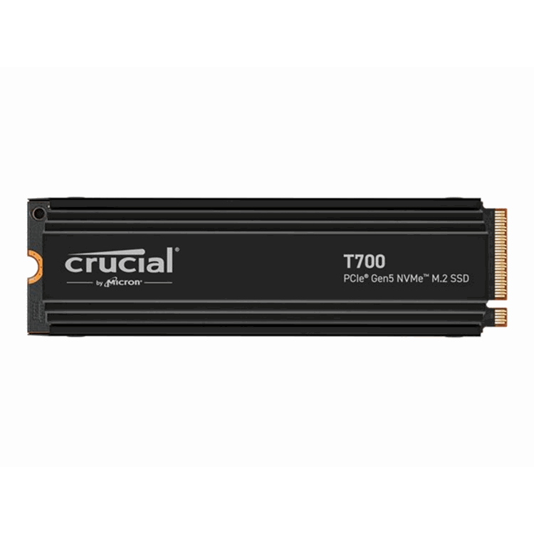 Crucial T700 4TB PCIe SSD with heatsink