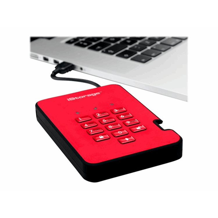 diskAshur2 256bit 1TB Red