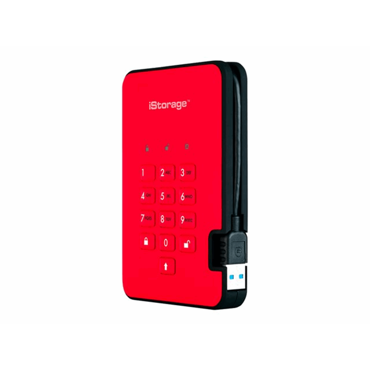 diskAshur2 SSD 256bit 512GB Red