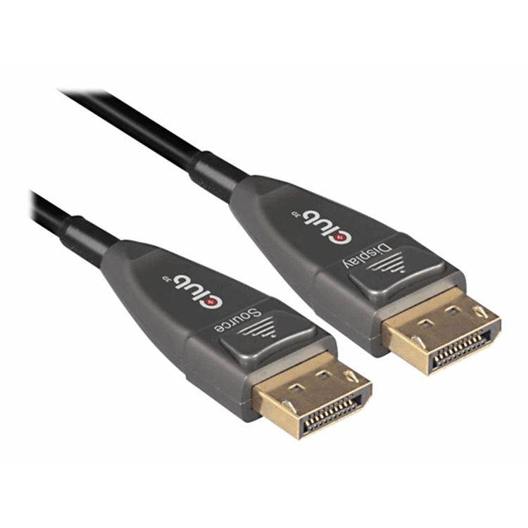 DISPLAYPORT 1.4 ACTIVE OPTICAL CABLE UNIDIRECTIONAL MALE / MALE 20 METERS/65.62FT .8K @60HZ DISPLAYPORT 1.4 ACTIVE OPTICAL CABLE UNIDIRECTIONAL MALE / MALE 20 METERS/65.62FT .8K @60HZ