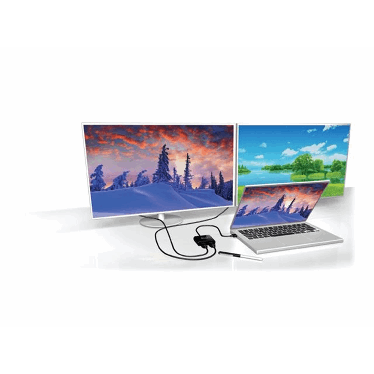 DP 1.4 TO 2 HDMI  SUPPORTS UP TO 2 4K60HZ - USB POWERED