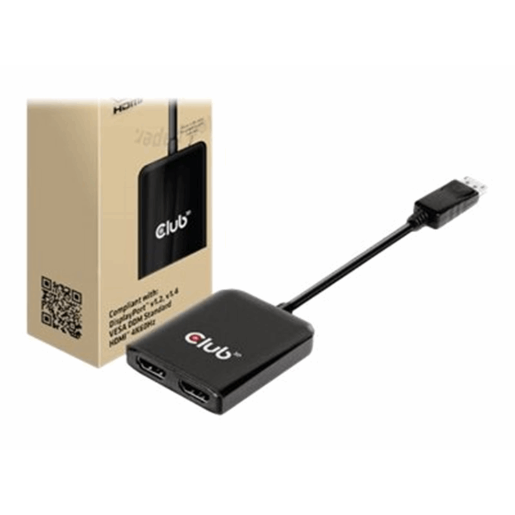 DP 1.4 TO 2 HDMI  SUPPORTS UP TO 2 4K60HZ - USB POWERED