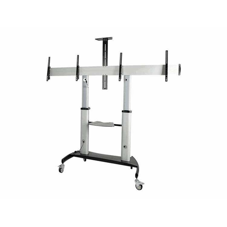 Dual TV Cart/Mount Rolling TV Cart