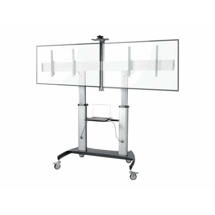 Dual TV Cart/Mount Rolling TV Cart