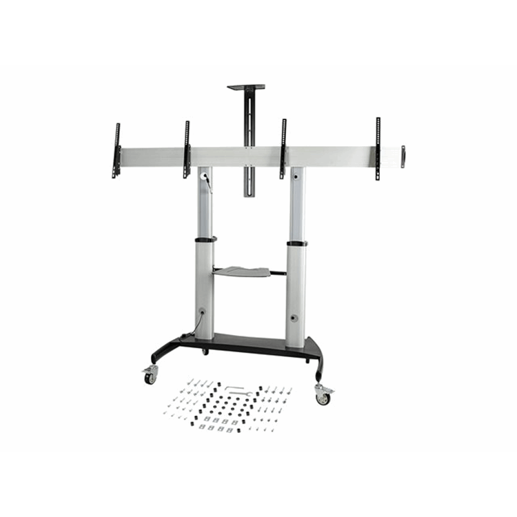 Dual TV Cart/Mount Rolling TV Cart