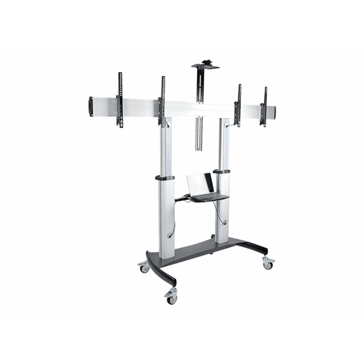 Dual TV Cart/Mount Rolling TV Cart