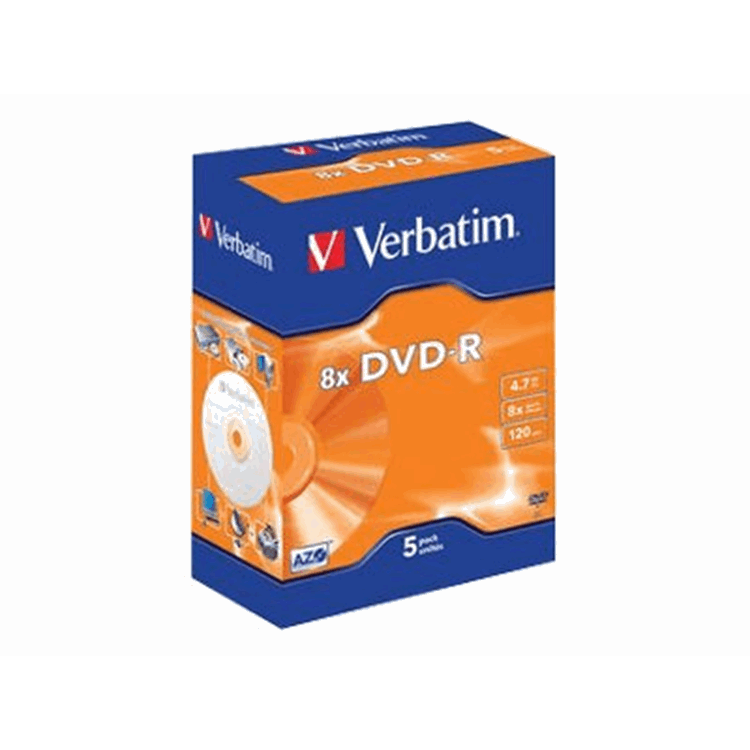 DVD-R/4.7GB 120Min 4x LiveIt Vidcase 5pk