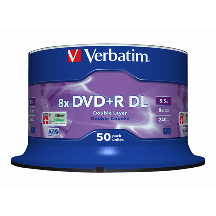 DVD+R/8.5GB 8X MATT SILVER SURFACE