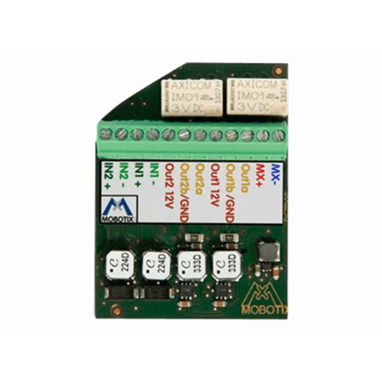 Expansion module for Indoor Cameras forconnecting external sensors. 2 input 2 output