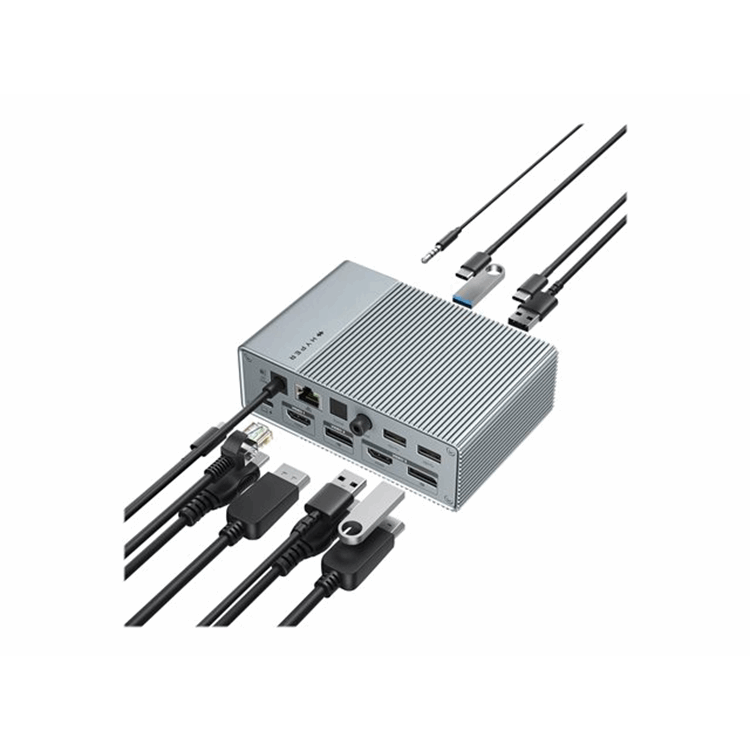 GEN2 15-in-1 USB-C Docking Station Silve