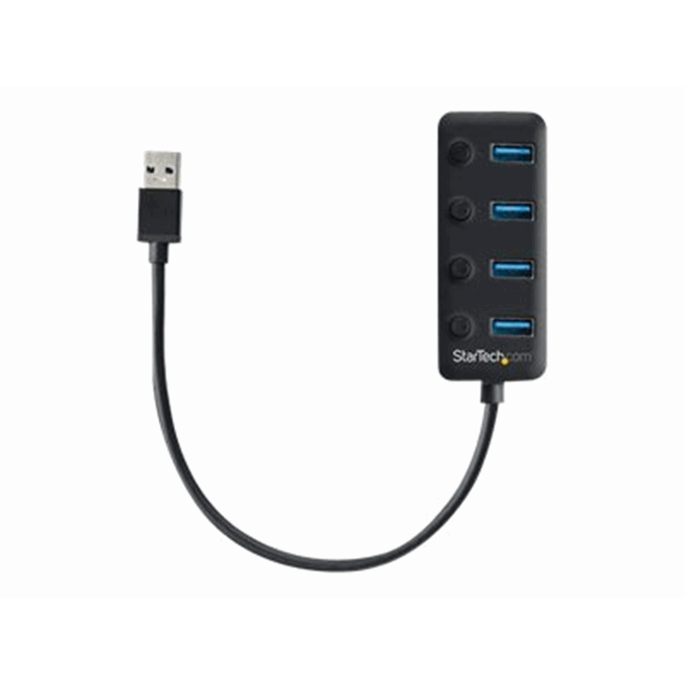 Hub - USB 3 4-Port with On/Off Switches