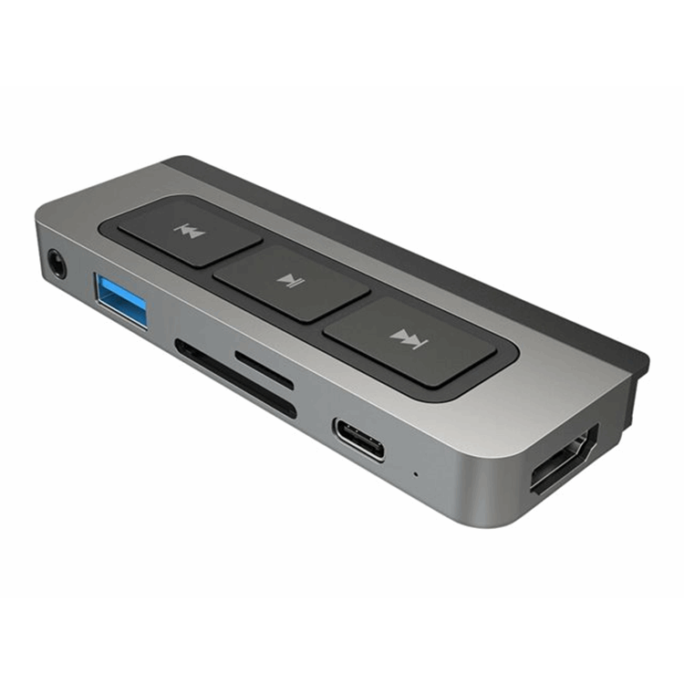 HYPERDRIVE(R) MEDIA 6-IN-1 USB-C HUB FOR IPAD PRO/AIR