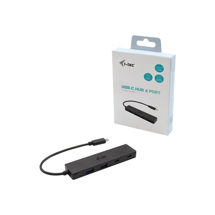 i-tec USB-C HUB 2+2x USB-C/A USB-C Metal