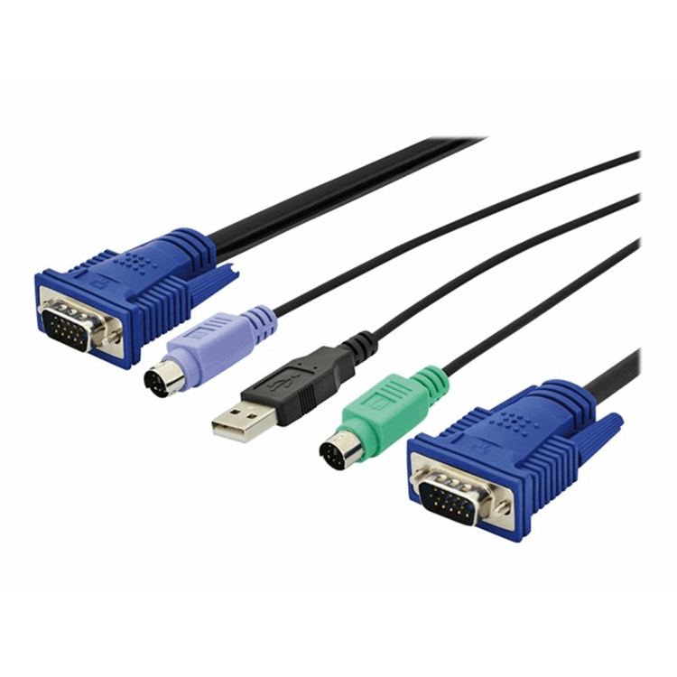 KVM Cable Set,VGA,PS/2-Mouse,PS/2-Keyboa