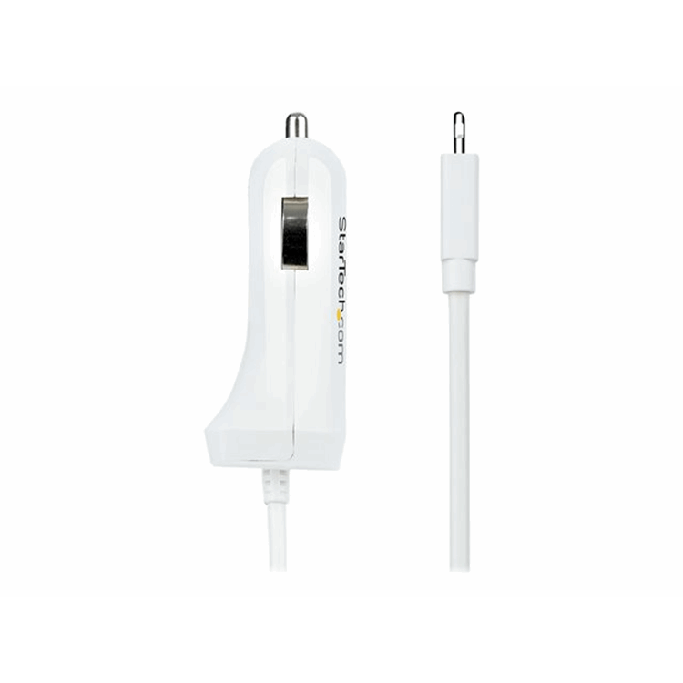 Lightning Car Charger w/ Cable 2 Ports