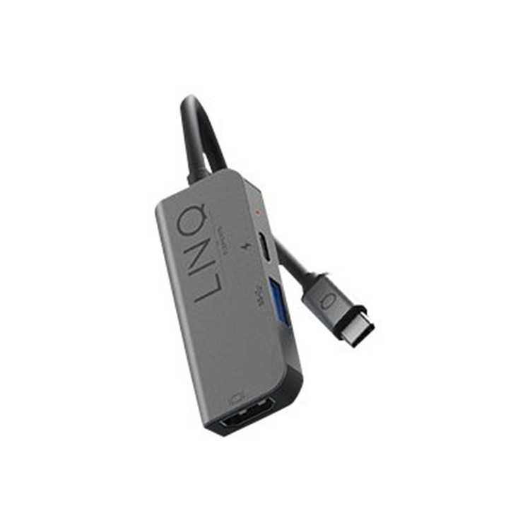 LINQ 3in1 USB-C Multiport Hub Black Grey