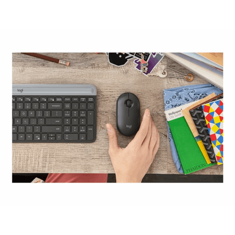 LOGI Pebble M350 Wireless Mouse graphite