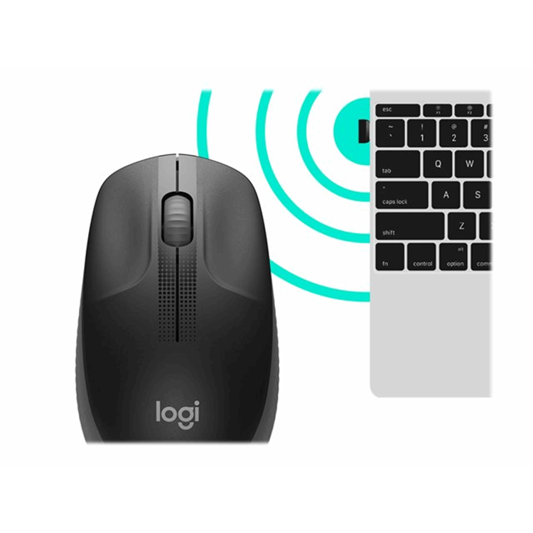 M190 Full-size wireless mouse - CHARCOAL