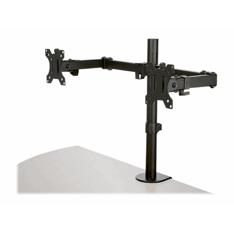 Monitor Arm - Dual - Crossbar - Steel
