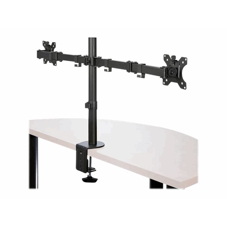 Monitor Arm - Dual - Crossbar - Steel