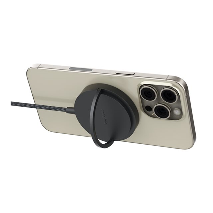 mophie Qi2 Magnetic Charger Kickstand Bl
