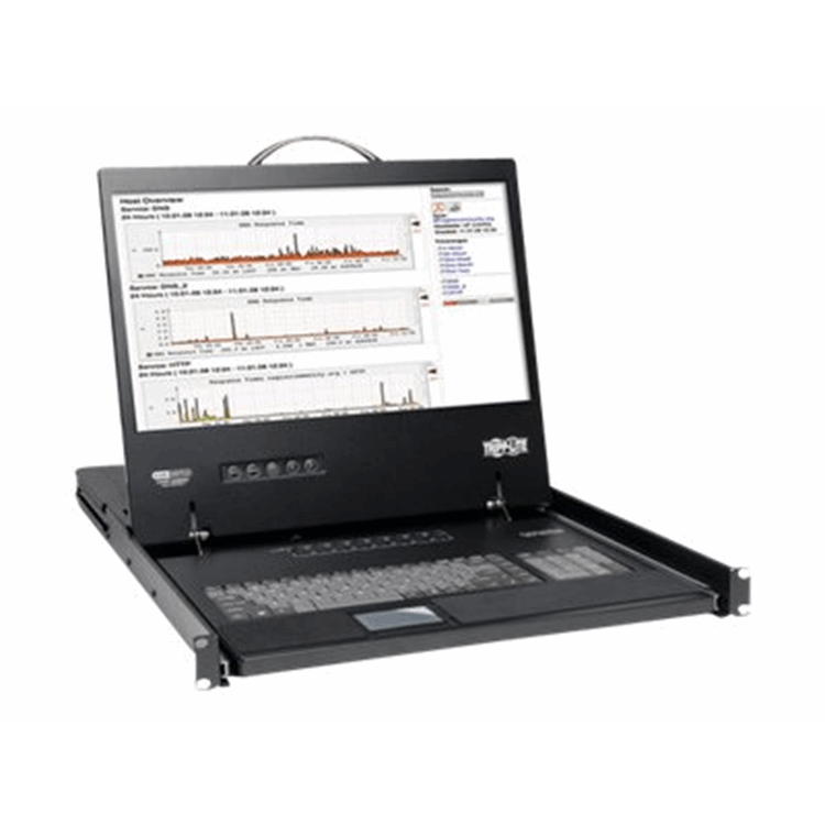 NetController 8-Port 1U Rack-Mount Console KVM Switch with 19-in. LCD