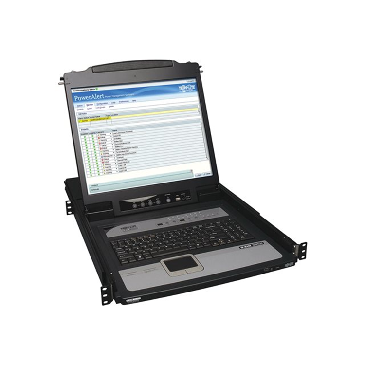 NetDirector 16-Port 1U Rack-Mount Console IP KVM Switch with 19 in. LCD
