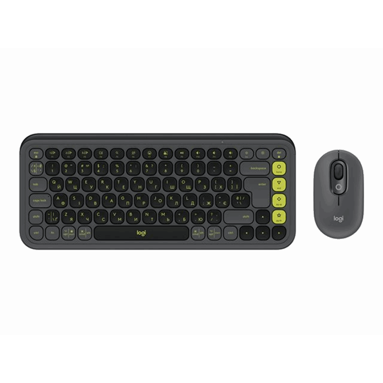 POP ICON COMBO MOUSE AND KB GRAPHITE-UKR