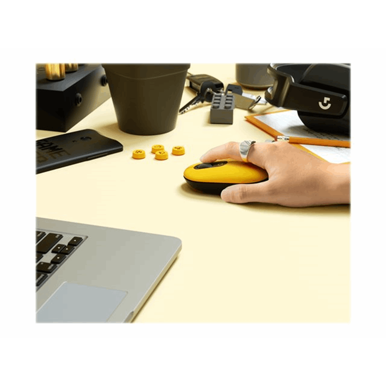POP Mouse with emoji - BLAST_YELLOW - EMEA