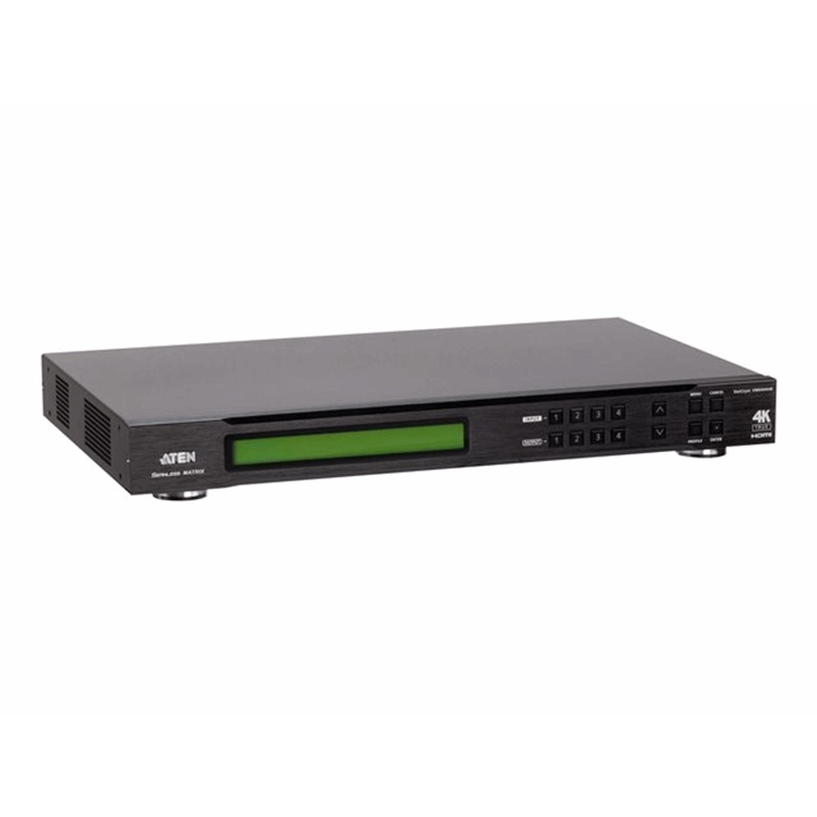 [PREMIUM] Aten 4 x 4 True 4K HDMI Matrix Switch with Scaler and IR / RS-232 / Ethernet (WebGUI) Cont