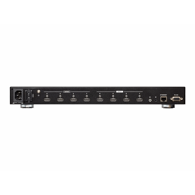 [PREMIUM] Aten 4 x 4 True 4K HDMI Matrix Switch with Scaler and IR / RS-232 / Ethernet (WebGUI) Cont
