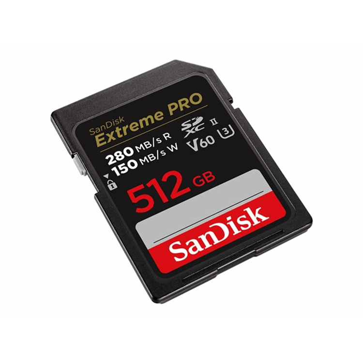 PRO 512GB V60 UHS-II SD cards 280/150MB/