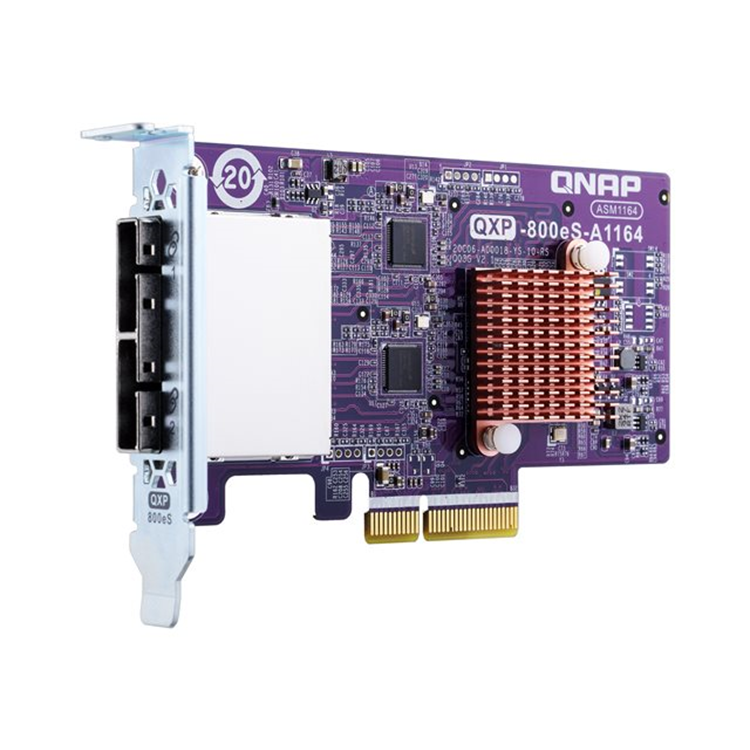 QNAP 2-port SFF-8088 SATA host adapter