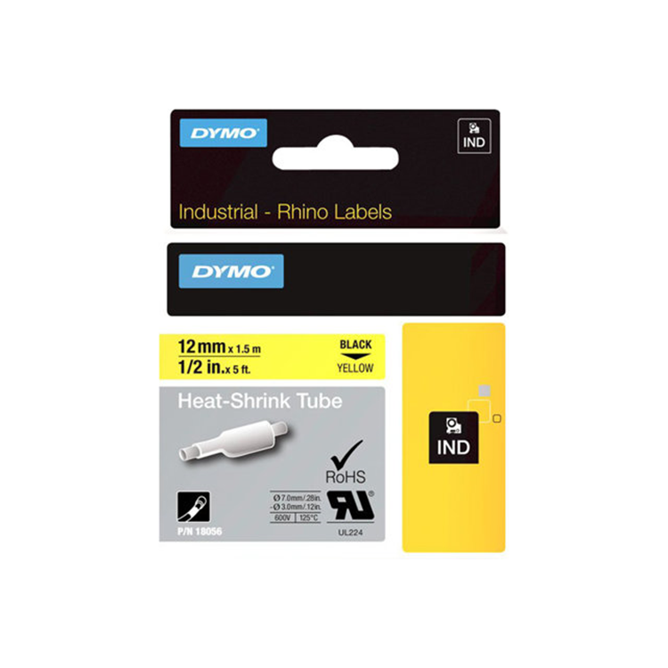 RHINO TAPE KRIMPKOUS 12MM GEEL RHINO TAPE KRIMPKOUS 12MM GEEL