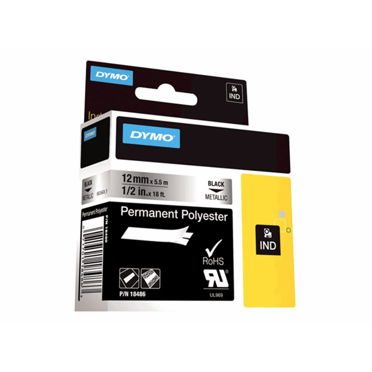 RHINO TAPE PERM. POLYESTER 12MM METALL. RHINO TAPE PERM. POLYESTER 12MM METALL.