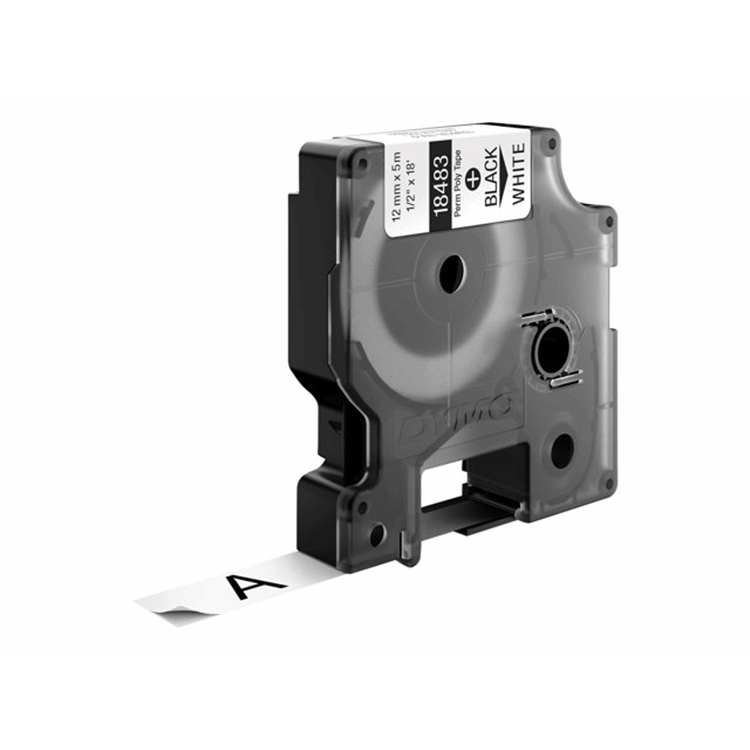 RHINO TAPE PERM. POLYESTER 12MM WIT