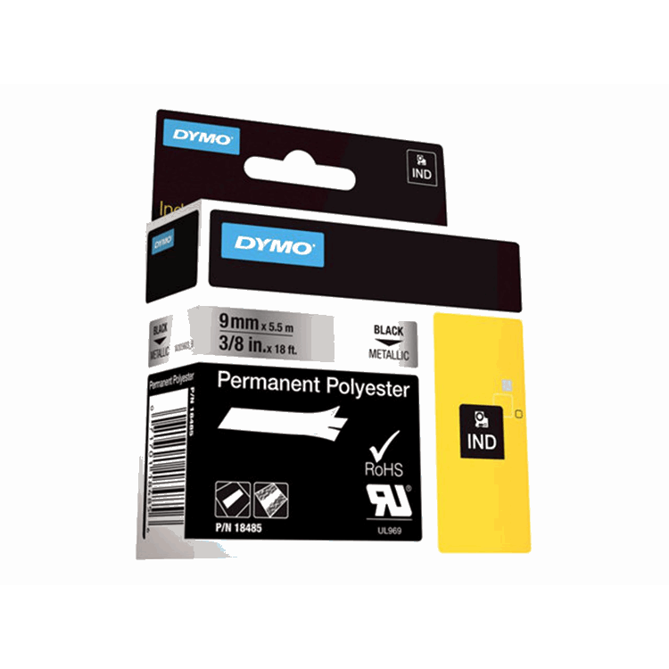 RHINO TAPE PERM. POLYESTER 9MM METALL. RHINO TAPE PERM. POLYESTER 9MM METALL.