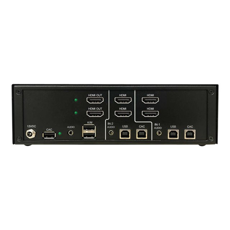 Secure KVM Switch 2-Port Dual Head HDMIto HDMI 4K NIAP PP4.0 Audio CAC TAA Secure KVM Switch 2-Port Dual Head HDMIto HDMI 4K NIAP PP4.0 Audio CAC TAA