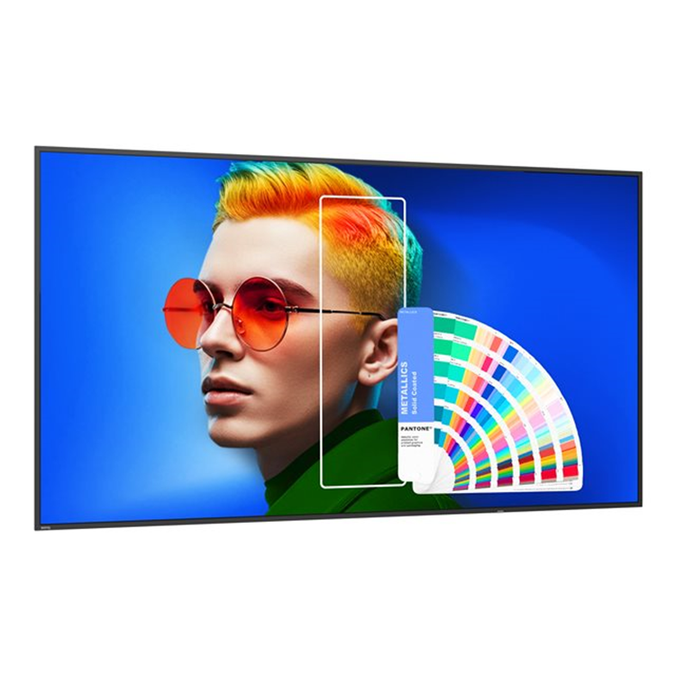 Size: 75i Pantone x Skintone validated signage Backlight: LED UHD3840x2160 Active area: 1649.7 x 927
