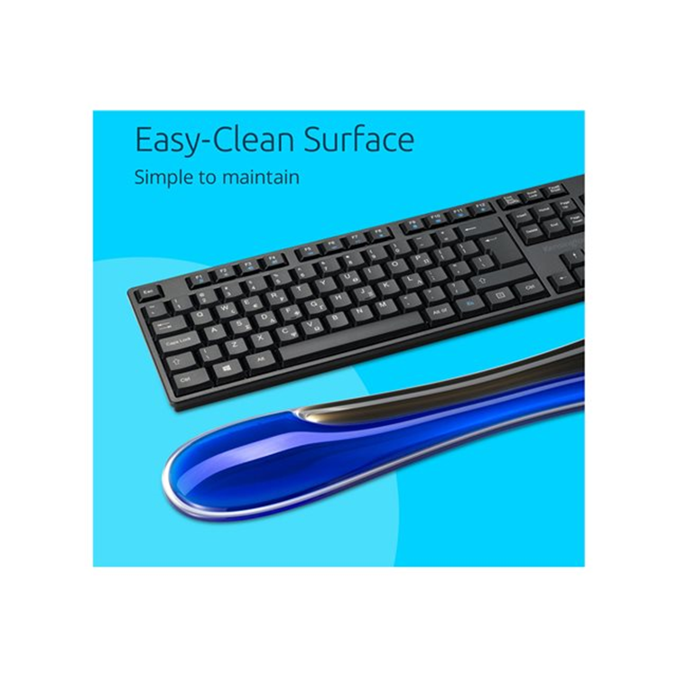 Slim Duo Gel Keyboard Wrist Rest - Blue